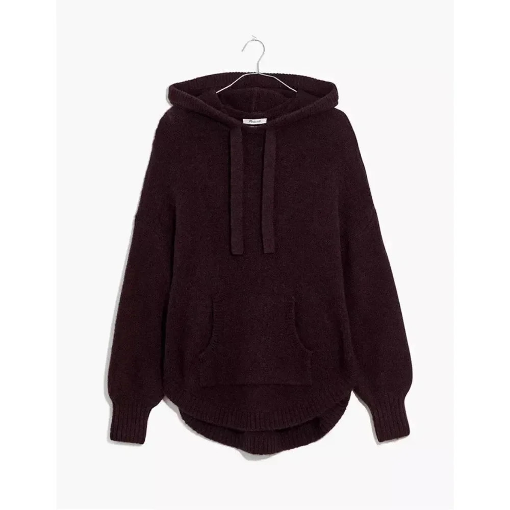 Madewell Wilmington Alpaca Wool Blend Hoodie Sweater size XS chic cozy 90s boho